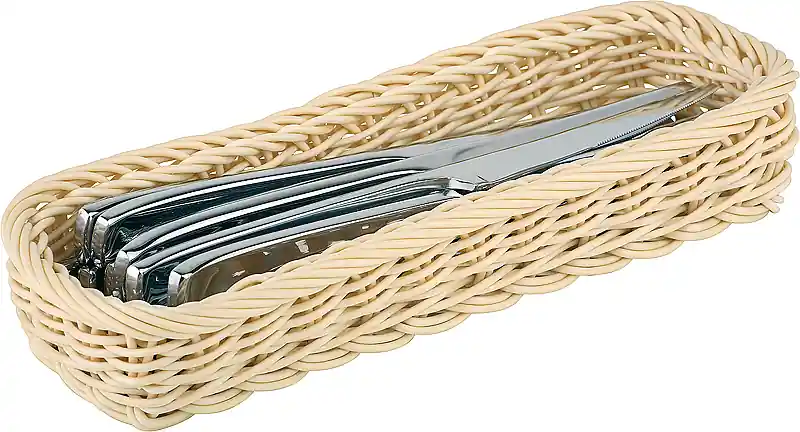 Finální Výprodej Košík na příbory Economic obdélníkový béžový