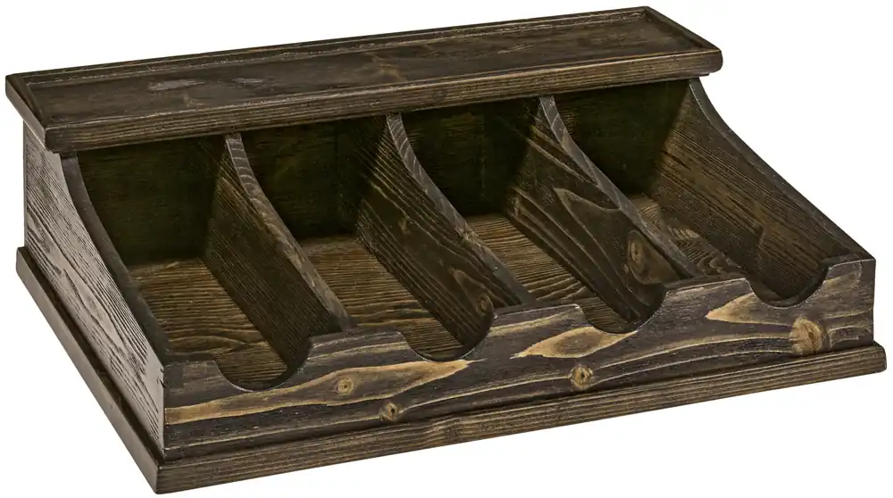Zásobník na příbory Greenwood, 42x30,6x12,5 cm - piniové dřevo Akční Cena