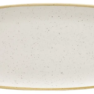 Cenově Výhodný Obdélníkový talíř Stonecast Barley White