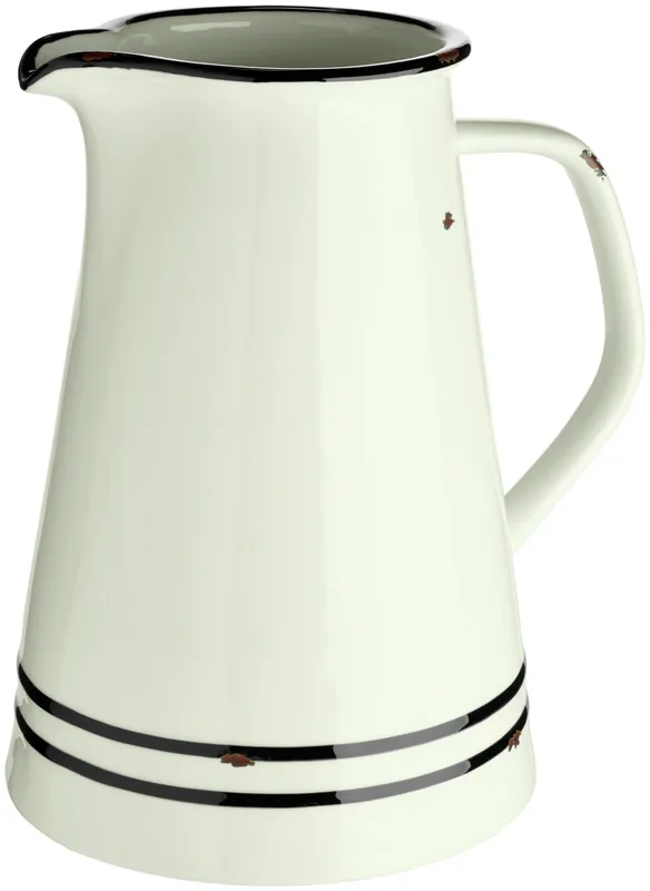 Konvice Liron, 1800 ml - krémová bílá/černá Super Cena