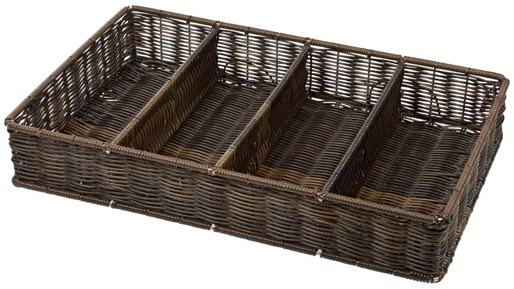 Hit Sezóny Zásobník na příbory Aventuro, 53x32,5x9 cm - hnědá/černá