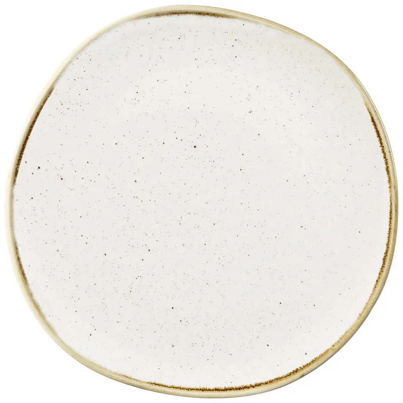 Levný Plochý talíř Stonecast Barley White organic