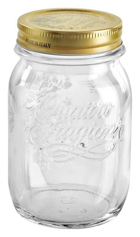 Sleva Sklenice s víčkem Siny, 500 ml - průhledná
