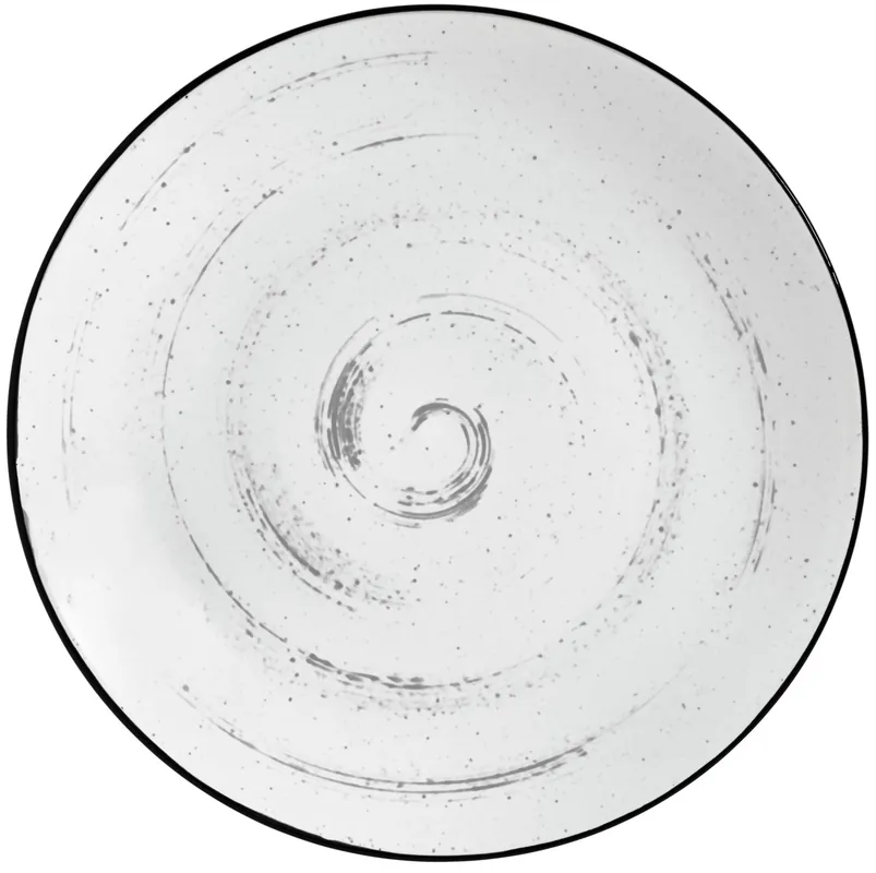Ověřený Talíř plochý Fungio, 17 cm - bílá/černá