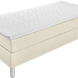 Časově Omezené Postel s pružinovou skříní Comfort v imitaci kůže, bez zadní části