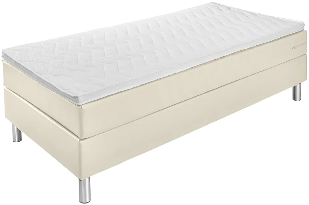 Časově Omezené Postel s pružinovou skříní Comfort v imitaci kůže, bez zadní části
