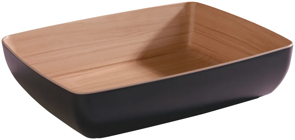 Koupit Online Melamínová miska Frida, 4000 ml (GN 1/2) - černá/hnědá
