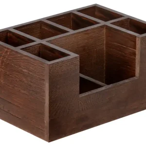 Značkový Zásobník na příbory Gautier, 22,5x15,5x11,5 cm - hnědá