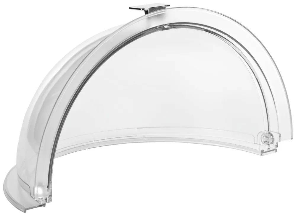 Nejlepší Volba Krycí rolltop poklop z akrylu kulatý, 39x22 cm - průhledná