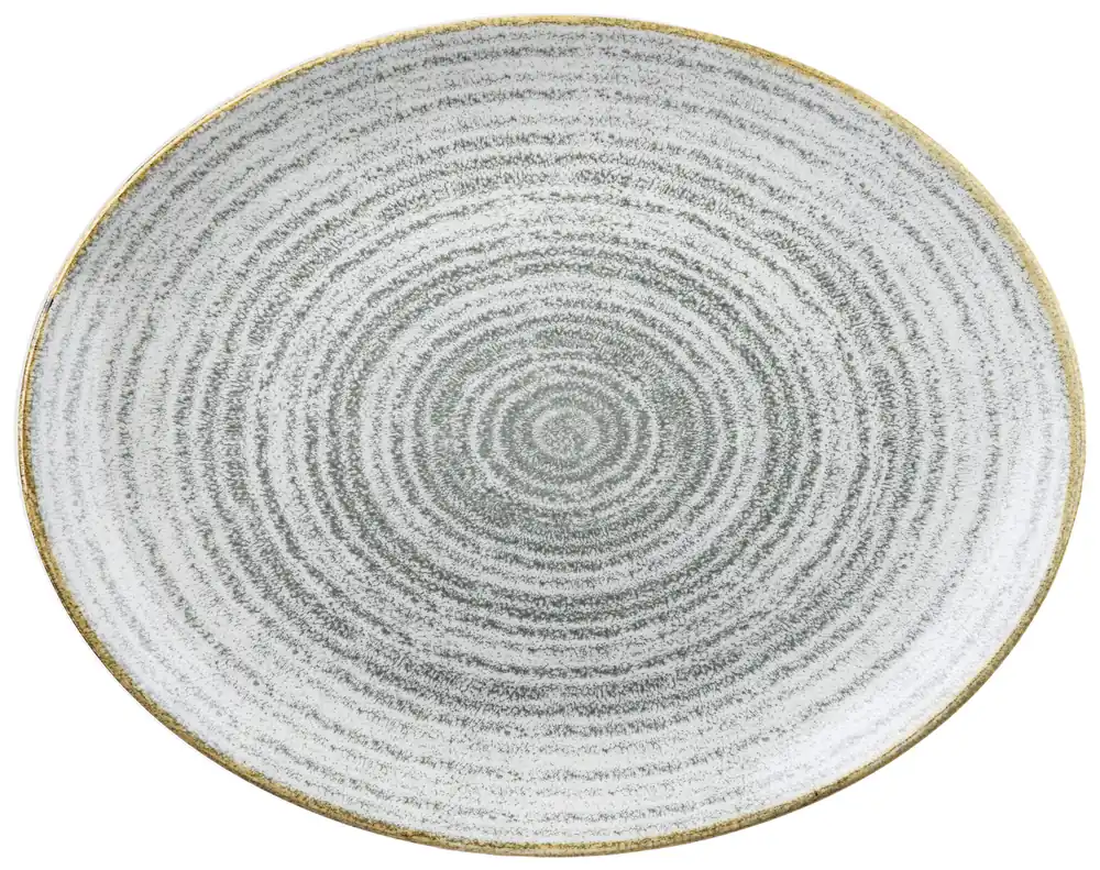 Novinka Talíř Studio Prints Stone Grey oválné kupé