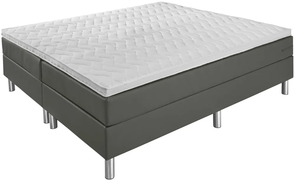 Hotelová postel Standard v imitaci kůže, bez zádové části Oblíbený