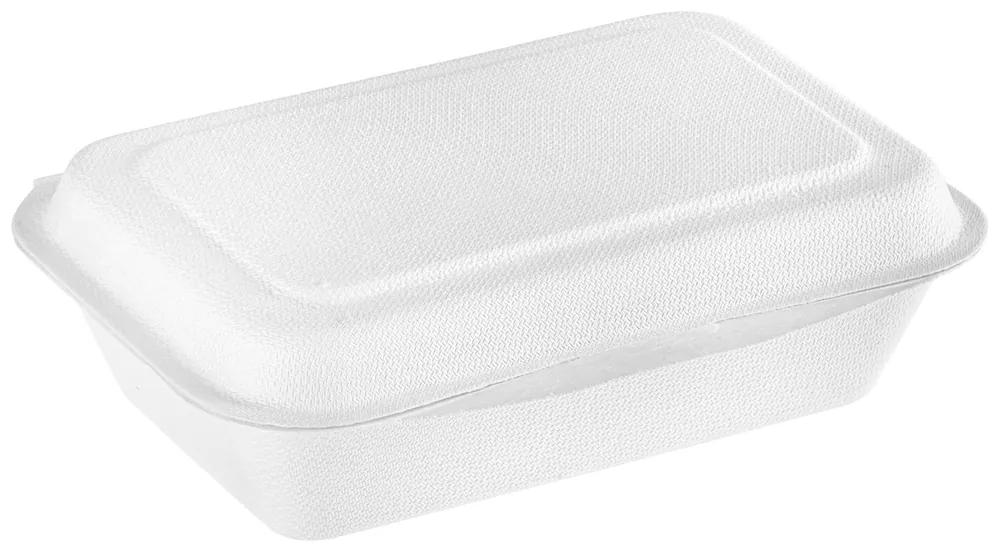 Jen Po Omezenou Doba Menu box z cukrové třtiny Nature, 17x12,5x4,9 cm / 450 ml - bílá