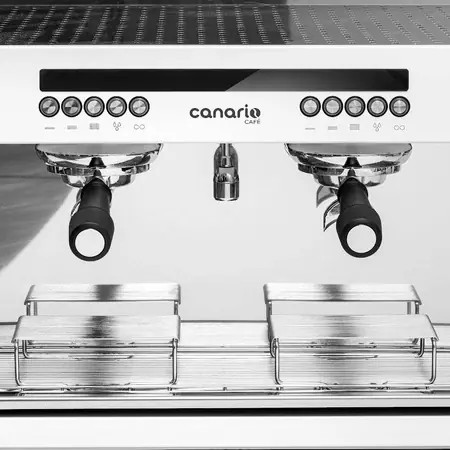 Nová Kolekce Automatický dvojskupinový kávovar, bílý CANARIO CAFE CC030 (mm)