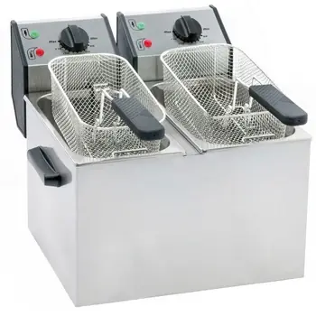Elektrická dvoukomorová fritéza - 2x5 l ROLLER GRILL FD50D (mm) Top Prodej