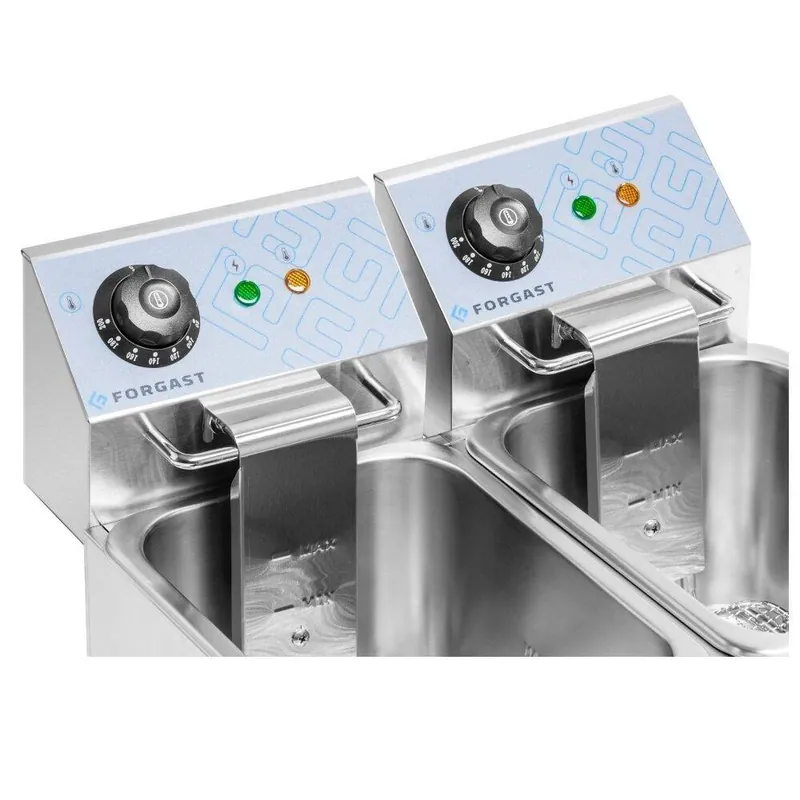 Nakupujte Hned Elektrická fritéza 2x4 l FORGAST FG09024 (mm)