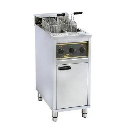 Elektrická fritéza se 2 komorami na základní desce - objem 2x10 l ROLLER GRILL RFE 20 C (mm) Nejlepší Volba