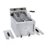 Elektrická fritéza, dvoukomorová s kohoutkem - objem 2x8 l 230 V ROLLER GRILL RFE 8 D MONO (mm) Autentický
