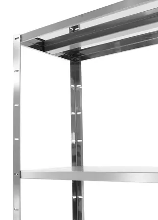 Nejlepší Volba Nerezový šroubovaný regál se 4 policemi 100x40cm HENDI 812525 (mm)