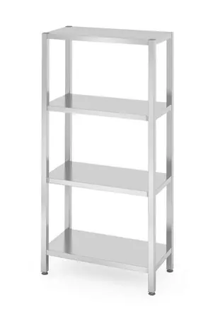 Nerezový šroubovaný regál se 4 policemi 80x40cm HENDI 812518 (mm) Ihned K Objednání