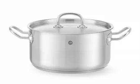 Ihned K Objednání Nerezový nízký hrnec - objem 5 l Kitchen Line HENDI 836026 (mm)