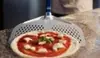 Obdélníková perforovaná deska na pizzu z eloxovaného hliníku GI.METAL A-32RFX/180 (mm) Omezená Nabídka