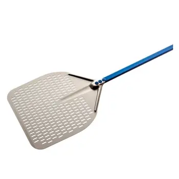 Obdélníková perforovaná lopata na pizzu z eloxovaného hliníku GI.METAL A-45RF/120 (mm) Značkový