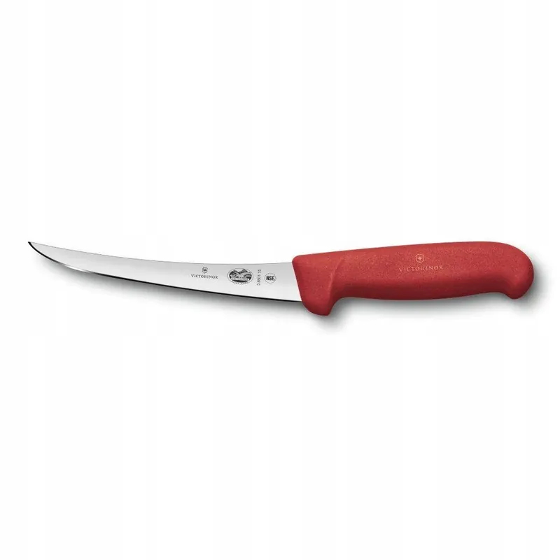 Nová Kolekce Červený vykosťovací nůž FIBROX - délka čepele 12 cm VICTORINOX 5.6601.12 (mm)