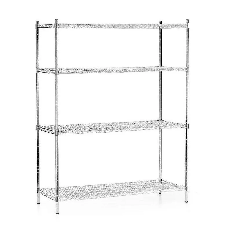 Chromovaný ocelový regál 122x61x180 cm skládací FORGAST FG15138 (mm) Cenová Bomba