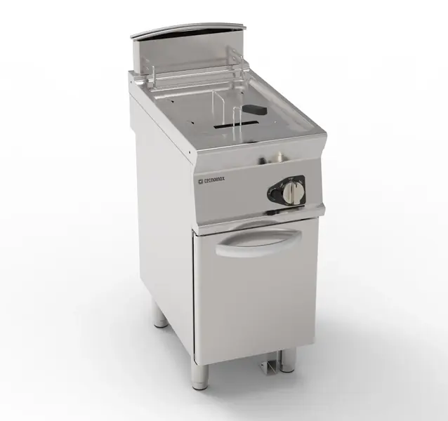 Kup Teď Jednokomorová plynová fritéza 13 l 12 kW se studenou zónou a uzavřeným dnem TECNOINOX 713132 (mm)