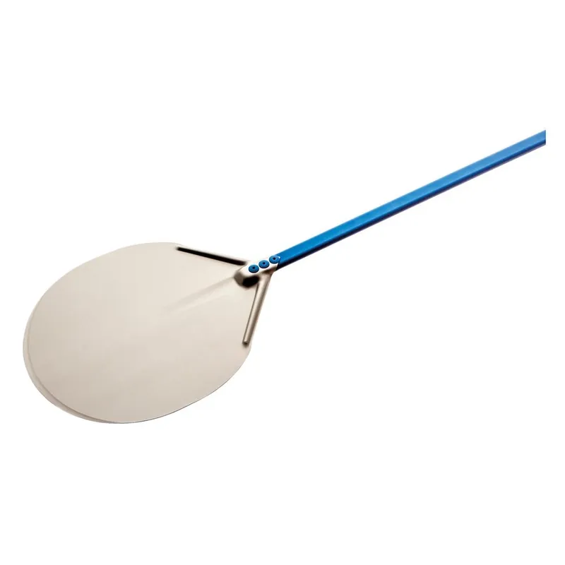 Kulatá lopata na pizzu z eloxovaného hliníku s rukojetí o délce 120 cm GI.METAL A-50/120 (mm) Vysoce Kvalitní