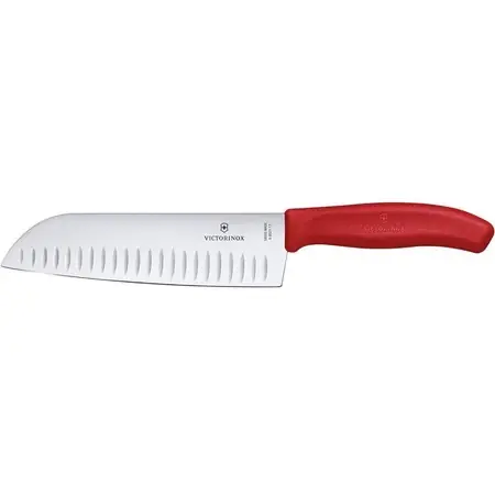 Nůž Santoku Swiss Classic červený Délka čepele 17 cm VICTORINOX 6.8521.17G (mm) Cenová Bomba