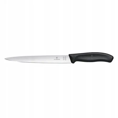 Tovární Cena Švýcarský filetovací nůž Classic černý s čepelí dlouhou 20 cm VICTORINOX 6.8713.20B (mm)