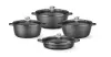 Speciální Cena Hrnec s nepřilnavým povrchem, 7.5 l, černý, 38.7x31x(V)13 cm HENDI 611043 (mm)