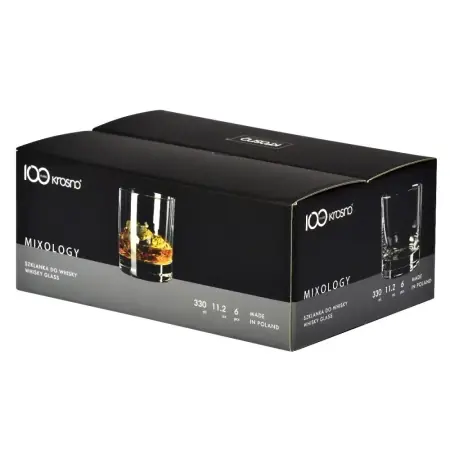 Sklenice na whisky Mixology s tlustým dnem 330 ml - sada 6 ks KROSNO GLASS F68C847030002010 (mm) Cenově Výhodný
