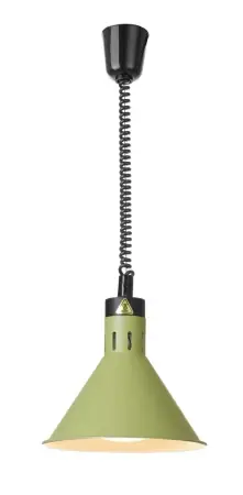 Závěsná lampa na ohřívání pokrmů, kuželová, HENDI, zelená, 230V/250W, ⌀27.5x(V)25 cm HENDI 273920 HENDI 273920 (mm) Cenový Hit