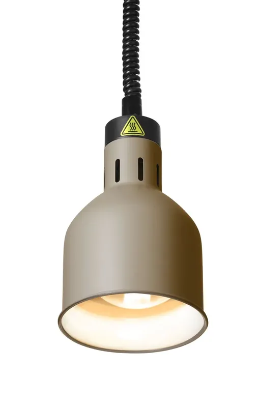 Přímo Od Výrobce Závěsná lampa na ohřívání pokrmů, válcová, HENDI, béžová, 230V/250W, 17.5x(V)25 cm HENDI 273784 (mm)