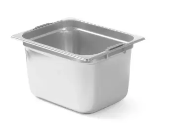 Dokud Zásoby Vydrží Nádoba GN 1/2, nerezová se sklopnými úchyty, hl. 10 cm HENDI 803257 (mm)