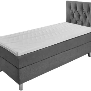 Nejlepší Cena Postel Boxspring Comfort látkový potah, zadní čelo Chesterfield