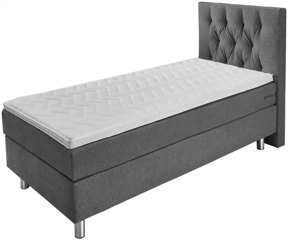 Nejlepší Cena Postel Boxspring Comfort látkový potah, zadní čelo Chesterfield