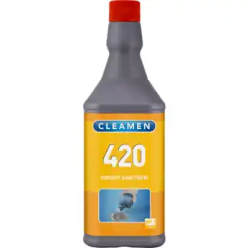 Akční Nabídka CLEAMEN 420 odpady sanitární kyselé 1 l - POZOR s ohledem na nařízení (EU) 2019/1148 je možno prodávat tuto položku pouze pro komerční účely