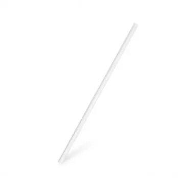 Odeslání Ihned Slámka papírová 20 cm x 6 mm bílá (100 ks)