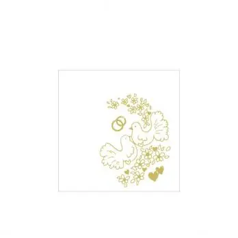 Ubrousek PREMIUM 40 x 40 cm motiv SVATBA (50 ks) Nízká Cena