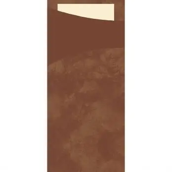 Kapsa na příbor 8,5 x 19 cm papír hnědá (100 ks) Rychlé Dodání