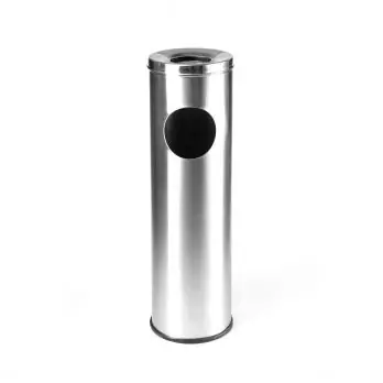 Vysoce Kvalitní Koš na odpadky s popelníkem pr.21 cm, nerez