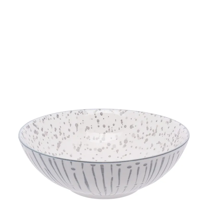 Miska na cereálie bílá / světle-šedá 17,8 cm - Basic Ihned K Objednání