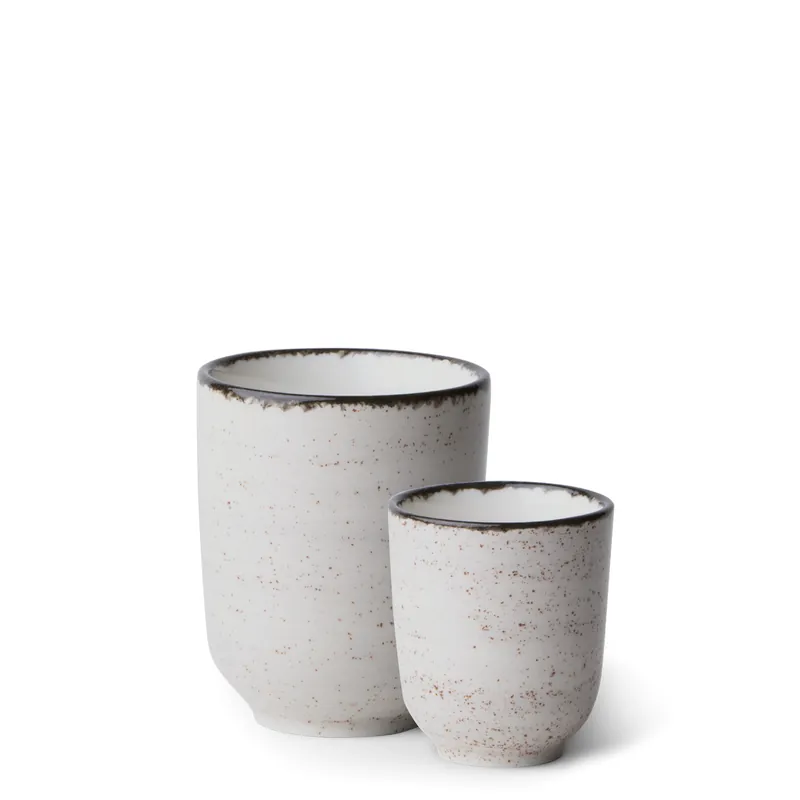 Porcelánový set 8 ks – Gaya Atelier šedé frkané Značkový