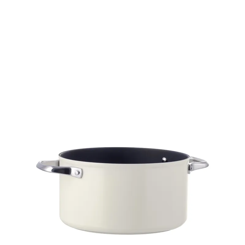 Značkový Hrnec s titanovým krémovým povrchem Ø 24 cm - Saturn Terra Lunasol