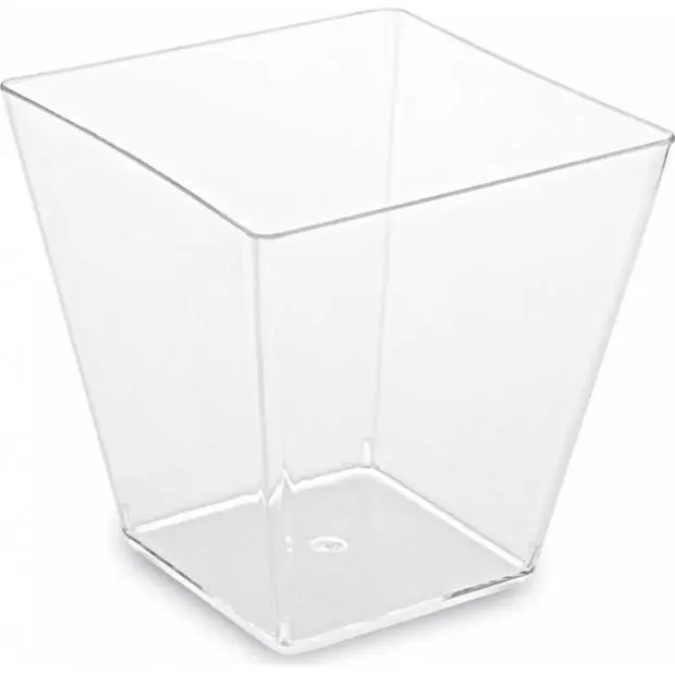 Fingerfood kelímek na panna cottu PS hranatý čirý 72x72x72mm 230ml - 20ks - Wimex Nová Kolekce