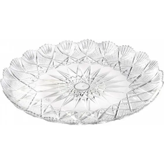 Podnos pod dort 24,5cm plast - transparentní Stella - Cenový Hit