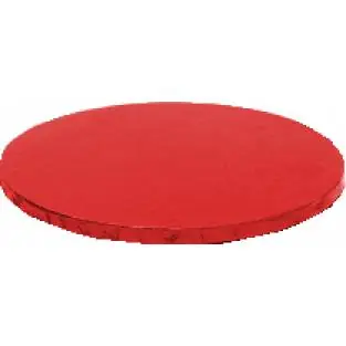 Kulatá podložka pod dort červená 30x1,2 cm Víkendová Akce
